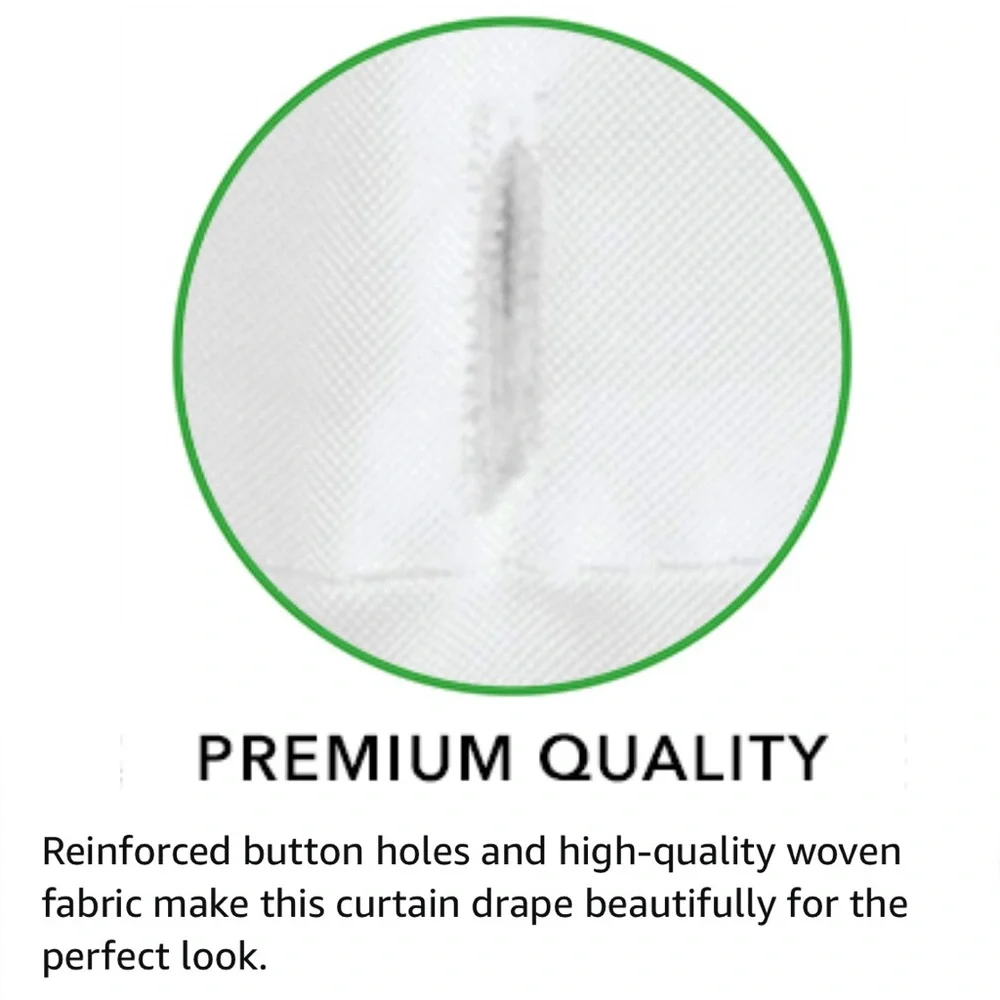 mDesign White Shower Curtain 72”x72” Excellent Condition (No Hooks)